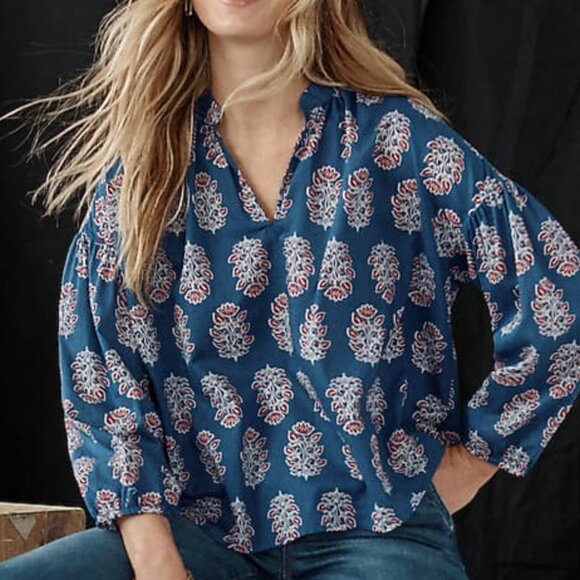 New J.Jill Multicolored Blouse - Picture 1 of 7